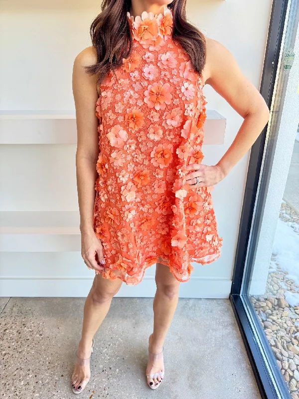 Orange Bluebell Trapeze Dress