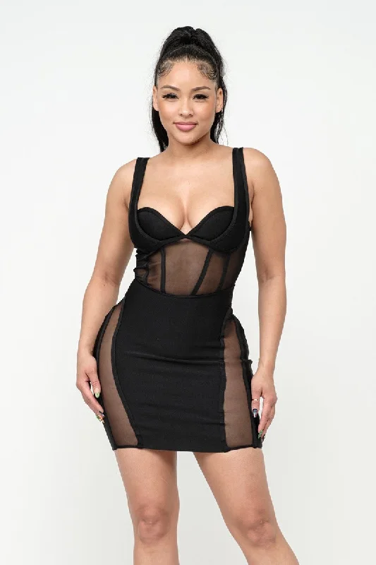 See Through me Bandage Dress