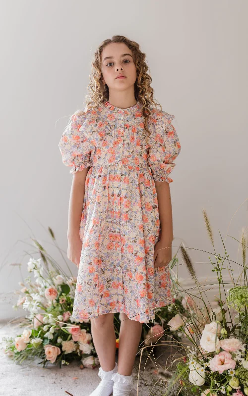 Steph Spring Bloom Print Voile Dress