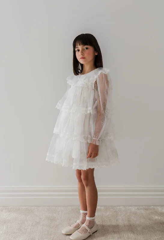 Petite Amalie Spring Meadow Short Tulle Dress