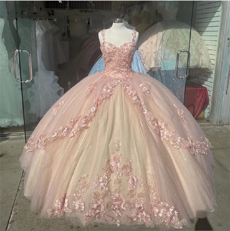 Princess Pink Quinceanera Dresses Lace Appliques Sweet 15 Party Prom Ball Gown,DS4465 Princess Pink Quinceanera Dresses Lace Appliques Sweet 15 Party Prom Ball Gown,DS4465