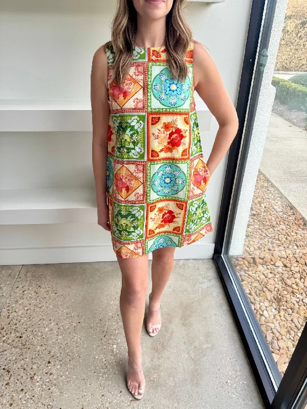 Neon Tile Danaa Dress