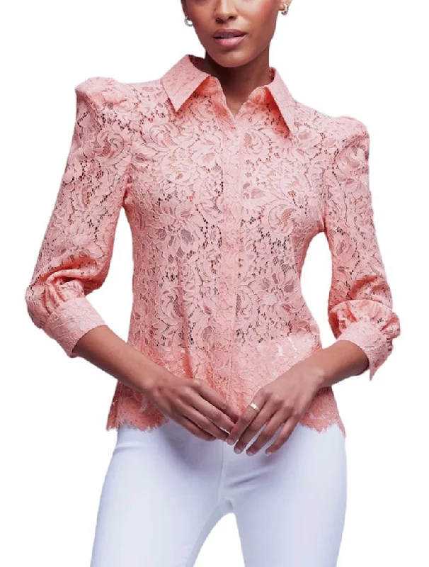 Andrea Lace Blouse - L’AGENCE Flowy Bohemian Blouse