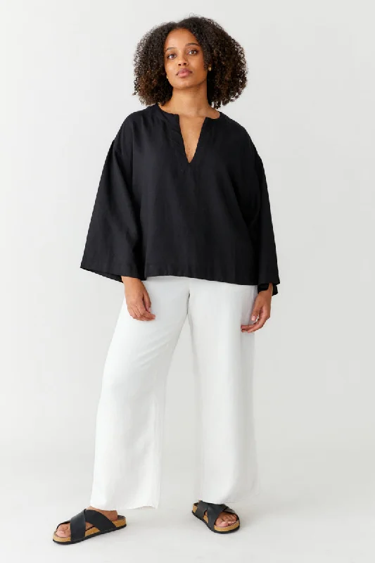Boxy blouse Textured Cotton Blouse