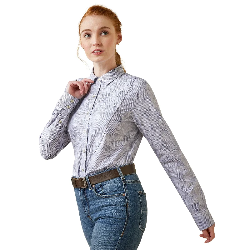 Ariat Ladies Muir Long Sleeve Blouse Satin Long Blouse
