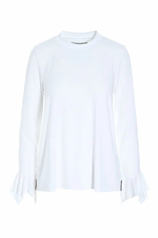BLOUSE - 96039 - WHITE Soft Pastel Blouse