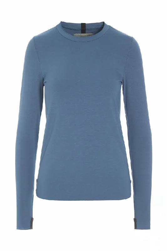 BLOUSE SLIM FIT - 96091 - DUSTY BLUE Airy Cotton Blouse