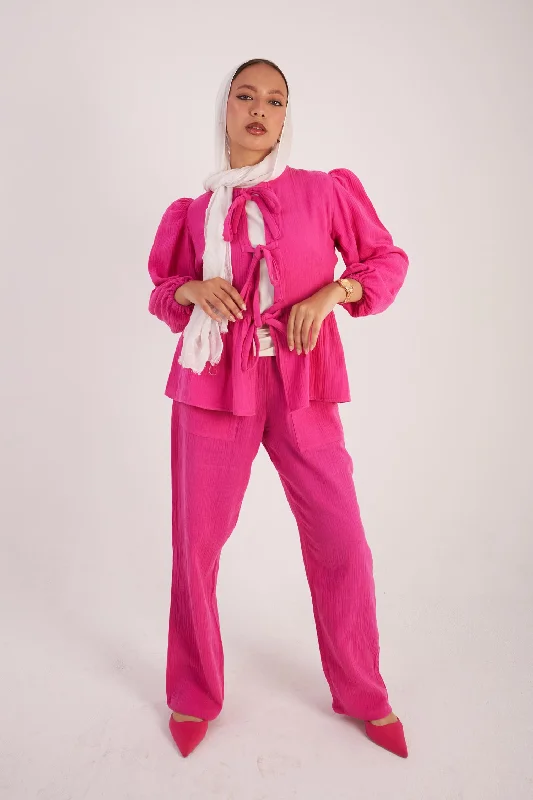 Bow Bubbly Blouse - EIAP Chic Ruffle Blouse