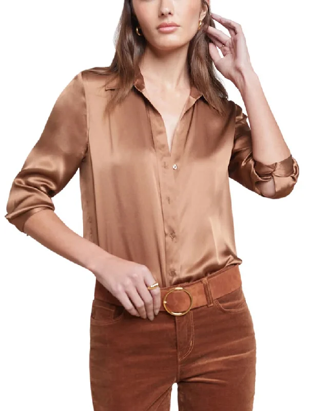 Dani 3/4 Sleeve Blouse - L’AGENCE Slim Fit Blouse