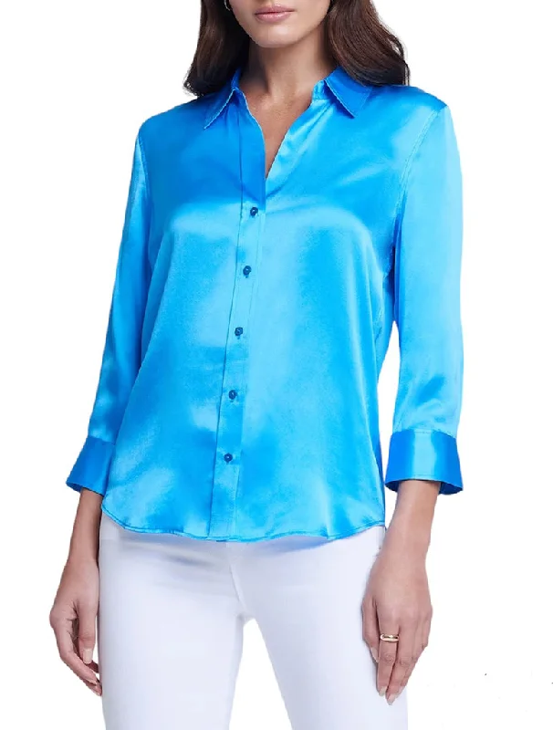 Danie 3/4 Sleeve Blouse - L’AGENCE Elegant Lace Blouse
