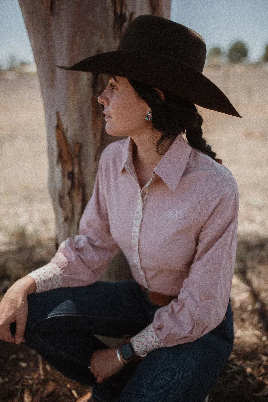 ARENA BLOUSE in Dusk Vintage Polka Blouse
