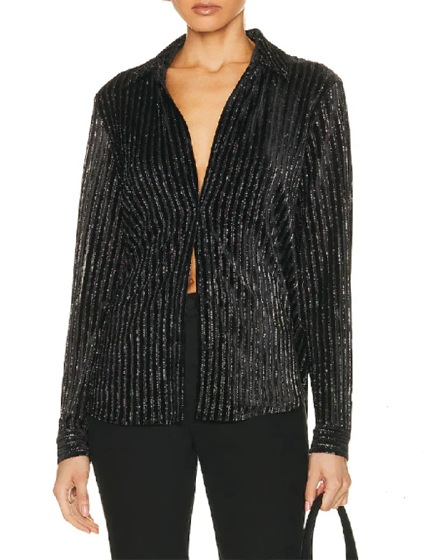 Laurent Blouse - L’AGENCE Off-Shoulder Wrap Blouse