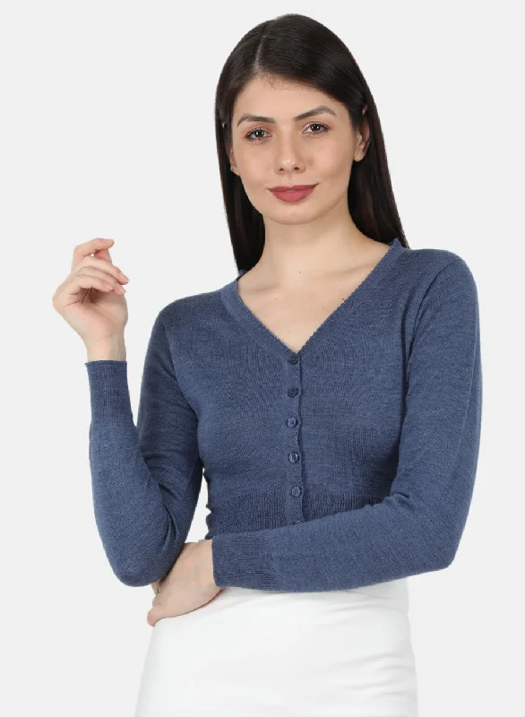Women Grey Solid Blouse Feminine Pastel Blouse