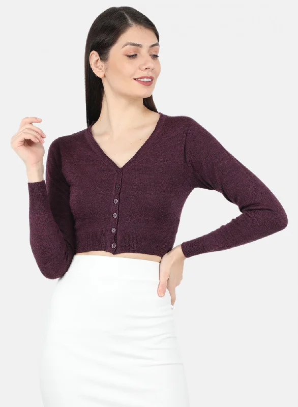 Women Maroon Solid Blouse Smart Business Blouse