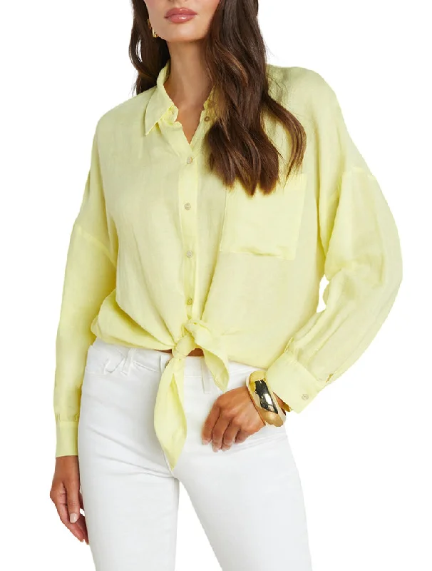 Talitha Tie Blouse - LAGENCE Stretchy Fitted Blouse