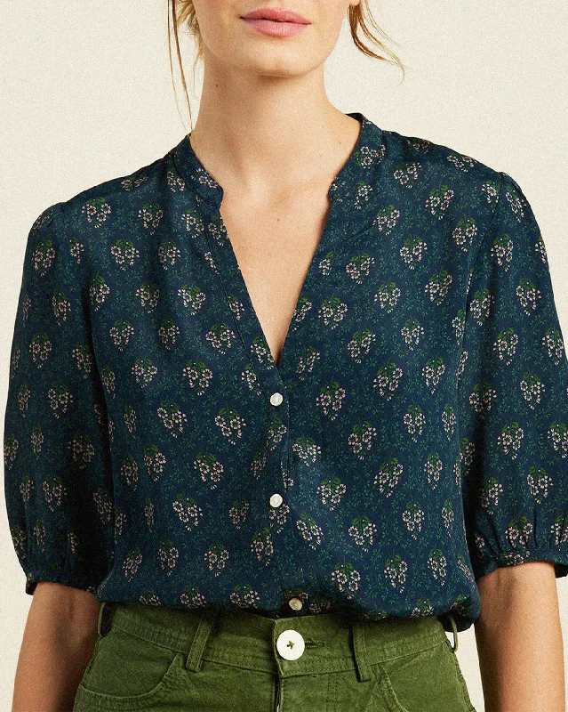 Trovata Dakota Blouse Coastal Mosaic Chic Off-Shoulder Blouse