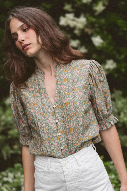 Trovata Eliza Blouse Petits Fruits Peter Pan Blouse
