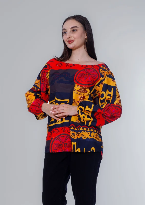 Soft Fabric Blouse (61) - Kava Delicate Bow Blouse