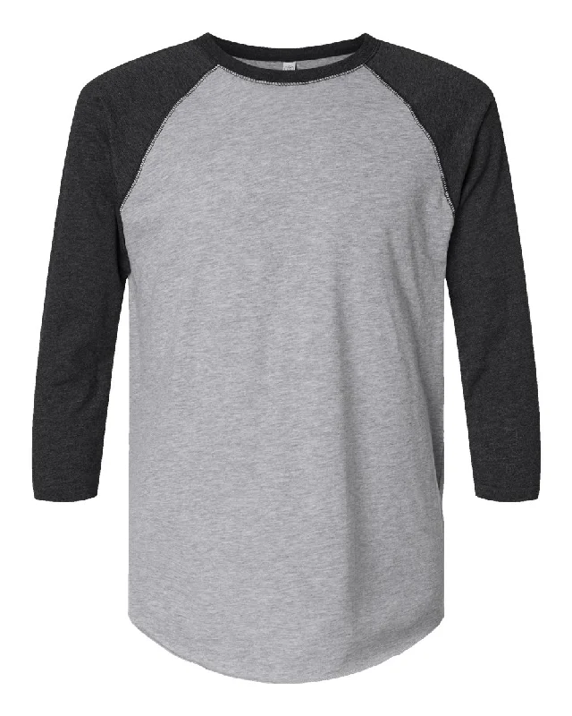 Baseball Fine Jersey Three-Quarter Sleeve Tee Elegant Classic Vintage
