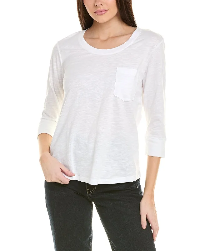 cabi Pocket T-Shirt Graphic T-Shirt Round Neck Polyester