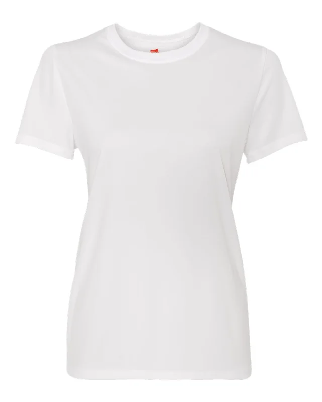 Cool DRI Women's Performance T-Shirt Mesh Blend Leather Blend Suede Blend