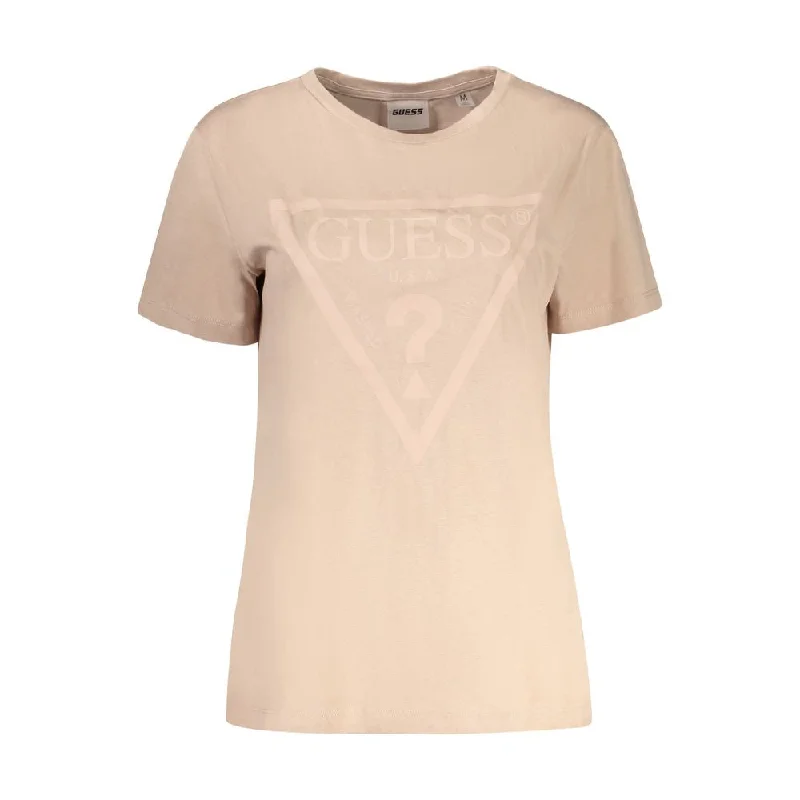 Guess Jeans  Cotton Tops & Women's T-Shirt Collared Crew Neck Turtle Neck