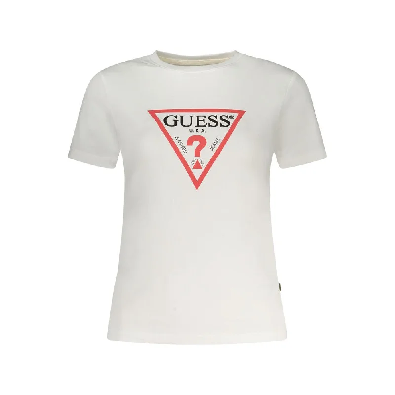 Guess Jeans  Cotton Tops & Women's T-Shirt Embroidered Appliqued Beaded