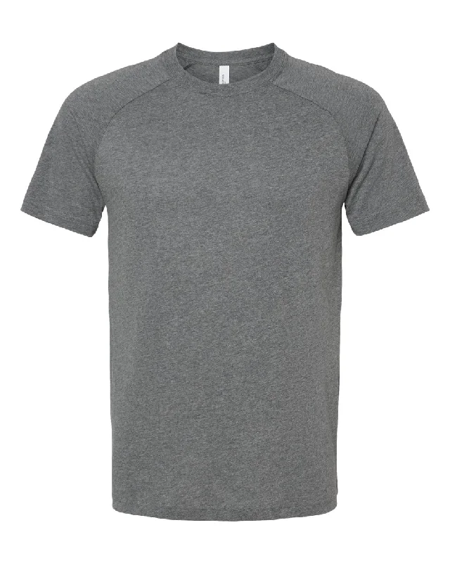 Heather CVC Raglan Tee Cashmere Blend Cotton Blend Poly Blend