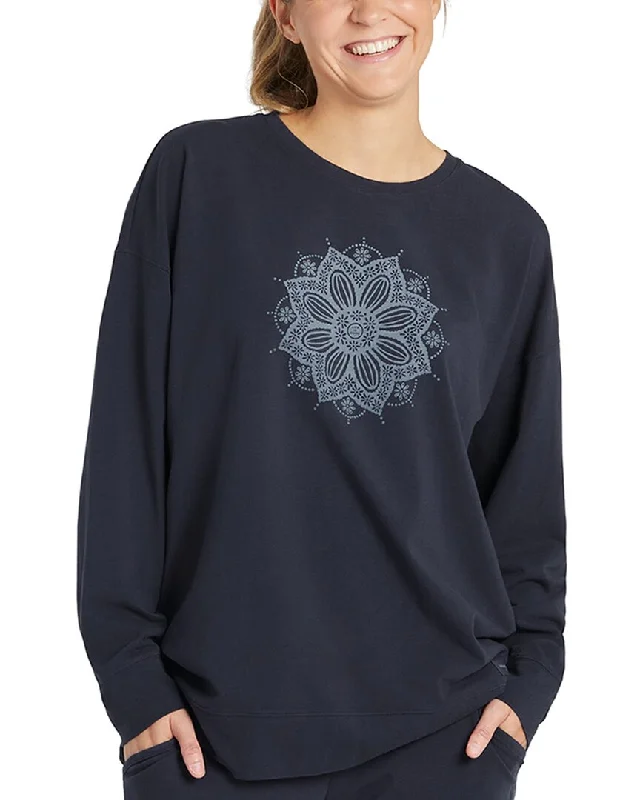 Life is Good Crusher Flex T-Shirt Graphic T-Shirt Round Neck Polyester