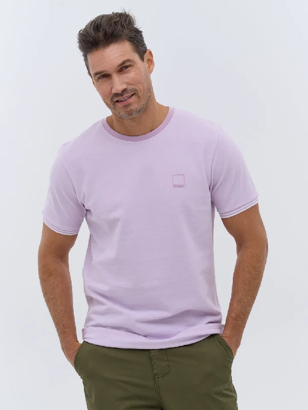 Malen Emblem T-Shirt Spandex Blend Rayon Blend Denim Blend
