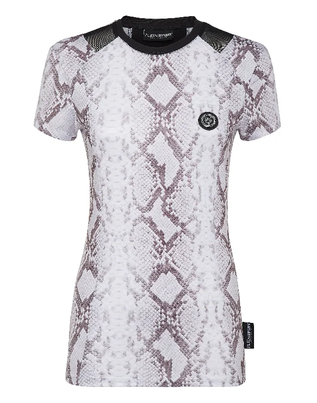 T-shirt Round Neck SS Pitone Fitted T-Shirt Seamless Stretchy