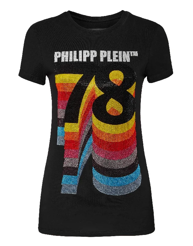 T-shirt Round Neck SS Vintage PP1978 Cotton Fabric Linen Fabric Terry Fabric