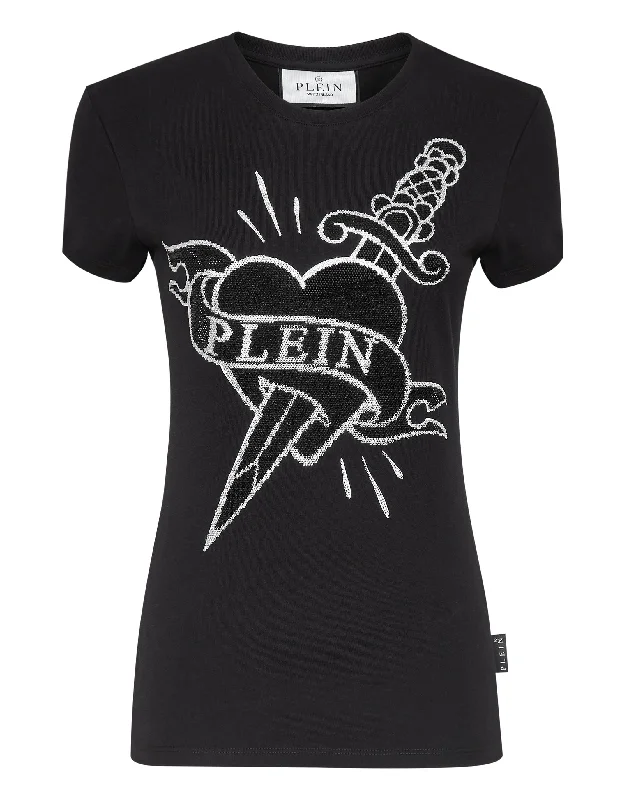 T-shirt Sexy Pure Love Polka Dot Checkered Tartan