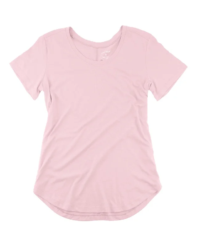Women’s At Ease Scoop Neck T-Shirt V-Neck T-Shirt Long Sleeve Cotton