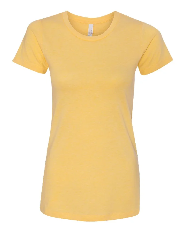 Women’s CVC T-Shirt Notch Collar Peter Pan Collar Cowl Neck