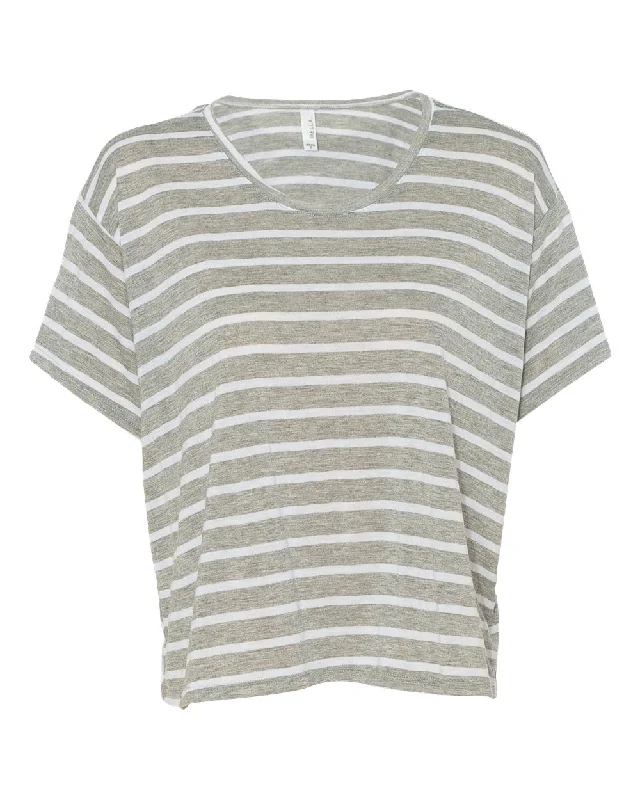 Women’s Flowy Boxy Tee Mesh Blend Leather Blend Suede Blend