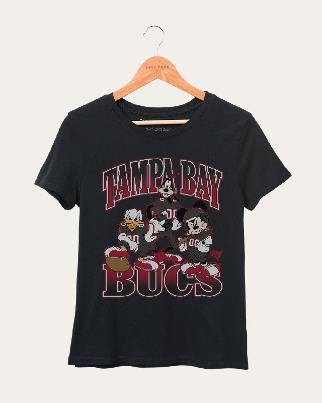Women's Buccaneers Disney Huddle Up Tee Silk Blend Satin Velvet