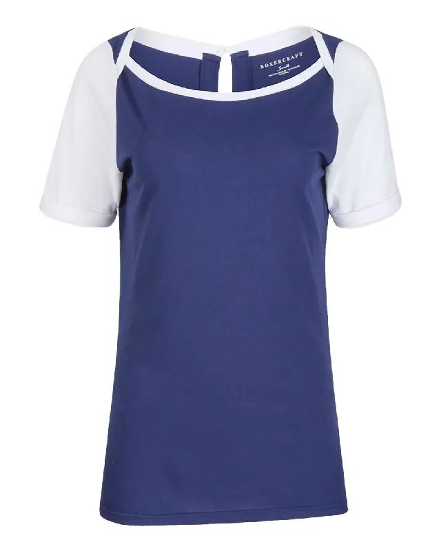 navy/ white
