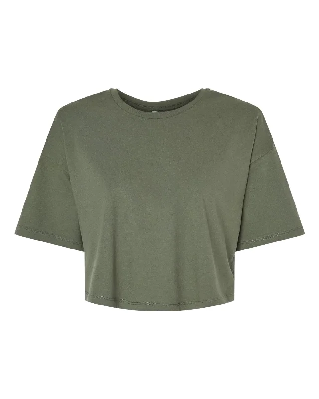 Women's Jersey Crop Tee Cozy Warm Stylish