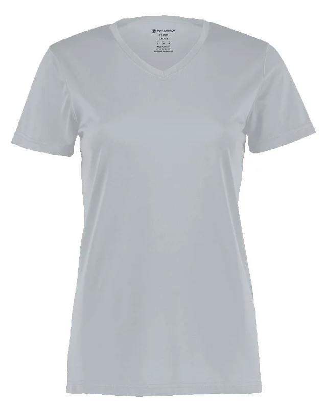 Women's Momentum V-Neck T-Shirt Chenille Brocade Lace