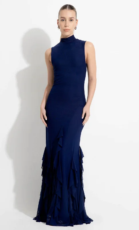 Aneta Navy Maxi Dress Chic Boho Print Maxi Dress