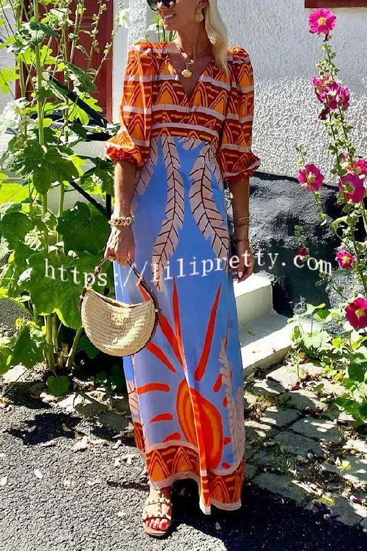 Boho Style Unique Printed Sexy Backless Strappy Maxi Dress Cozy Ribbed Maxi Dress