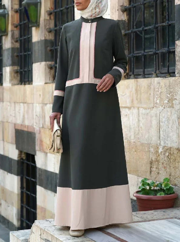 Tri-Color Maxi Dress Cozy Open-Back Maxi Dress