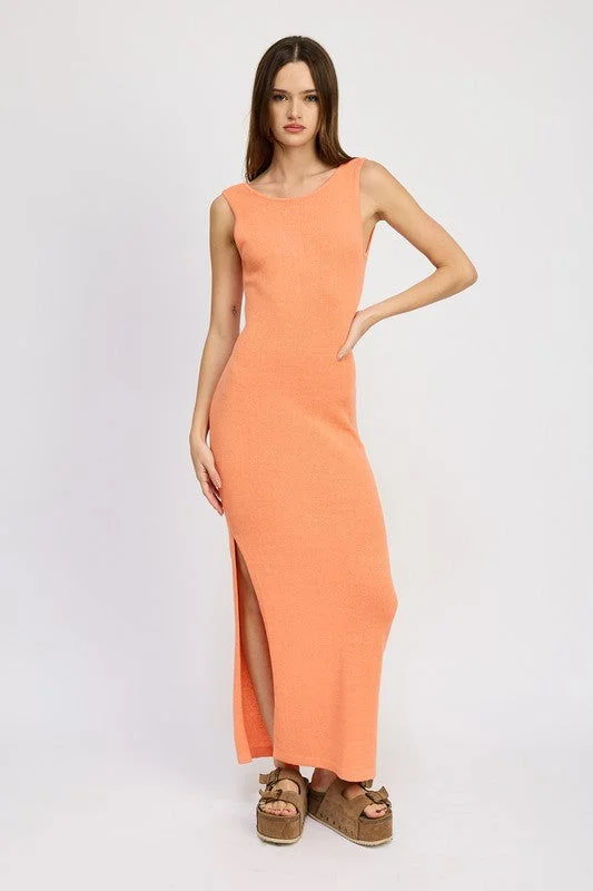 Crochet Maxi Dress With Back Tie Detail Comfortable Bohemian Maxi Dress