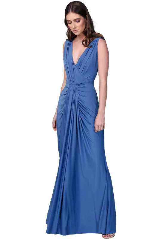 Pia Gladys Perey JESSA Silk Jersey Bridesmaid Maxi Dress Stylish Empire Waist Maxi Dress