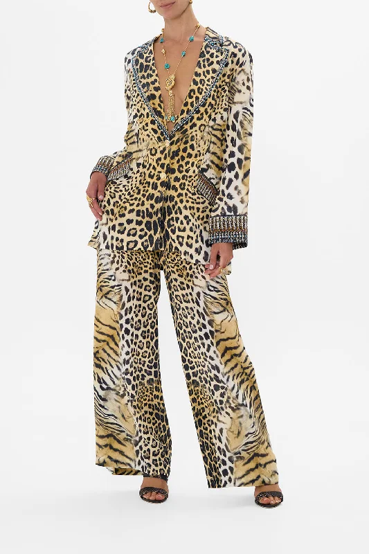 RELAXED SUIT JACKET JAGUAR Front Pockets Side Pockets Patch Pockets