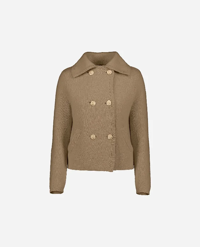 Jacket aus Cashmere-Mischung in Beige Fleece Jacket Down Jacket Parka