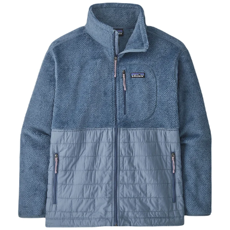 Patagonia Women's Utility Blue Re-Tool Hybrid Jacket Fleece Jacket Down Jacket Feather Jacket