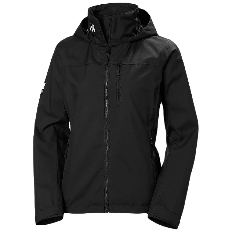 Helly Hansen Women's Black Crew Hooded Jacket 2.0 Fleece Jacket Down Jacket Feather Jacket Helly Hansen Women's Black Crew Hooded Jacket 2.0 Fleece Jacket Down Jacket Feather Jacket
