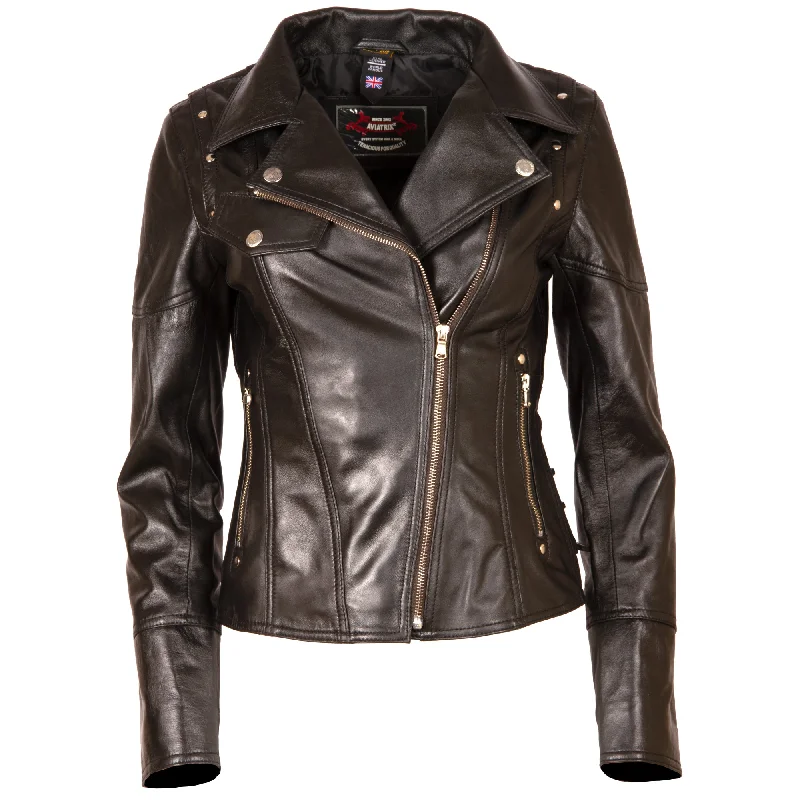 WTGD Women's Ribbon Jacket - Black Satin Jacket Silk Jacket Chiffon Jacket